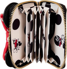 LOUNGEFLY Disney Minnie Rocks The DOTS Accordion Wallet