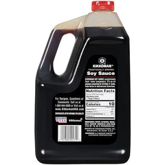 Kikkoman - Traditionally Brewed Soy Sauce, Organic Soy Sauce, All Purpose Seasoning, No Added Preservatives - 1 Gallon (Pack of 1)