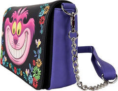LOUNGEFLY Disney Alice in Wonderland Cheshire Cat Crossbody Bag