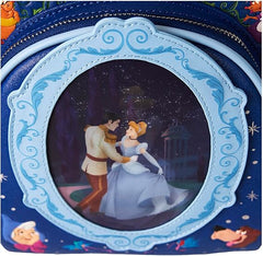 LOUNGEFLY Disney Cinderella 75th Anniversary Lenticular Mini Backpack