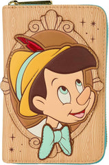LOUNGEFLY Disney Pinocchio Zip Around Wallet