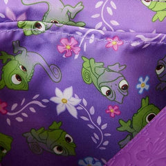 LOUNGEFLY Disney Tangled Rapunzel Cosplay Magic Flower Crossbody Purse