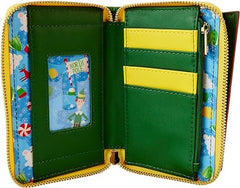 LOUNGEFLY Elf 20th Anniversary Cosplay Lenticular Zip Around Wallet
