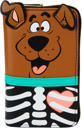 LOUNGEFLY Scooby Doo Skeleton Scooby Cosplay Zip Around Wallet