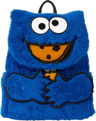 LOUNGEFLY Sesame Street Cookie Monster Plush Mini Backpack