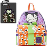 LOUNGEFLY Disney Nightmare Before Christmas Scary Teddy Present Glow Mini Backpack