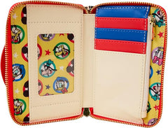 LOUNGEFLY Disney Mickey and Friends Classic Zip Around Wallet