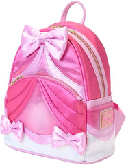 LOUNGEFLY Disney Cinderella 75th Anniversary Pink Bow Mini Backpack