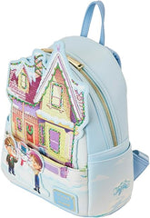 LOUNGEFLY Disney Pixar Up House Holiday Light Up Mini Backpack