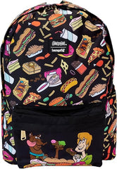 LOUNGEFLY Scooby-Doo Snacks All-Over Print Nylon Full-Size Backpack