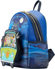 LOUNGEFLY Warner Bros 100th Anniversary Looney Tunes Scooby-Doo Mash-Up Mini Backpack