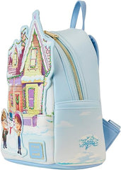 LOUNGEFLY Disney Pixar Up House Holiday Light Up Mini Backpack
