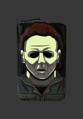 LOUNGEFLY Halloween Michael Myers Mask Cosplay Zip-Around Wallet
