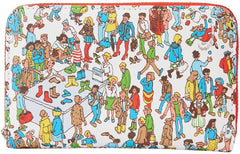 LOUNGEFLY Where's Waldo Allover Print Zip Around Wallet