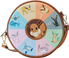 LOUNGEFLY Pokémon Eevee Evolutions Crossbody Canteen Purse: Stylish Carryall for Pokémon Enthusiasts!