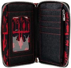 LOUNGEFLY Netflix Stranger Things Upside Down Shadows Zip Around Wallet