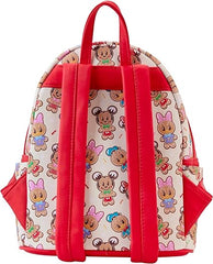 LOUNGEFLY Disney Mickey & Friends Gingerbread Cookie All-Over Print Mini Backpack With Ear Headband