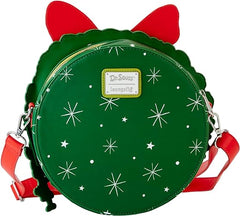Loungefly Dr. Seuss Grinch Christmas Wreath Crossbody Bag