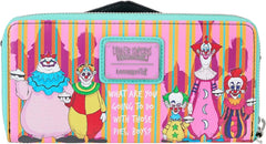 Loungefly Killer Klowns from Outer Space Wristlet Zip Around Wallet