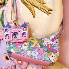 LOUNGEFLY MLP All Over Print Crossbody with Coin Bag