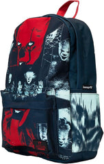 Loungefly Warner Brothers It Pennywise I Heart Horror Nylon Backpack