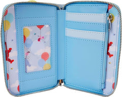 LOUNGEFLY Disney Winnie the Pooh and Friends Floating Balloons Zip Around Wallet