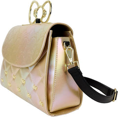 LOUNGEFLY Sanrio 50th Anniversary Gold Crossbody Bag