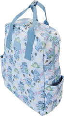LOUNGEFLY Disney Lilo and Stitch Springtime Stitch Allover Print Full-Size Nylon Backpack