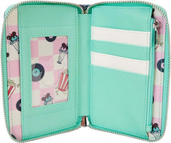 Loungefly Disney Mickey and Minnie Date Night Zip Around Wallet