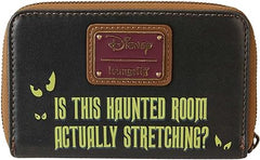 LOUNGEFLY Disney Haunted Mansion Stretching Room Portraits Zip-Around Wallet