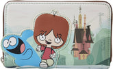 LOUNGEFLY Cartoon Network Foster's Home For Imaginary Friends Mac and Blue Zip-Around Wallet