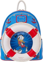 LOUNGEFLY Disney Donald Duck 90th Anniversary Lenticular Mini Backpack, Small