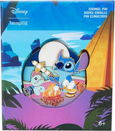 LOUNGEFLY Disney Stitch Camping Cuties 3" Collector Box Pin