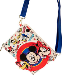 LOUNGEFLY Disney Classic Zip Around Crossbody Journal