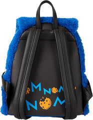 LOUNGEFLY Sesame Street Cookie Monster Plush Mini Backpack