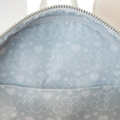 LOUNGEFLY Disney Minnie Mouse Iridescent Wedding Mini Backpack