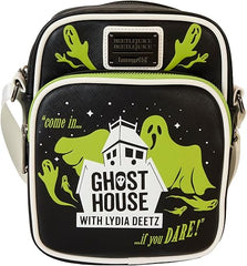LOUNGEFLY Beetlejuice Beetlejuice Ghost House Glow Crossbody Bag