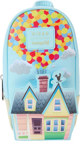 LOUNGEFLY Pixar Up 15th Anniversary Balloon House Mini Backpack Pencil Holder