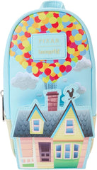 LOUNGEFLY Pixar Up 15th Anniversary Balloon House Mini Backpack Pencil Holder