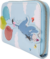 LOUNGEFLY Disney Winnie the Pooh and Friends Floating Balloons Zip Around Wallet