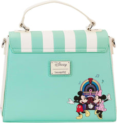 LOUNGEFLY Mickey & Minnie Date Night Diner Crossbody Purse Disney