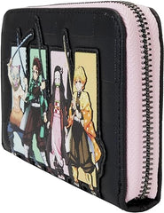 Loungefly Aniplex Demon Slayer Group Zip Around Wallet