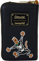 LOUNGEFLY Scooby Doo Skeleton Scooby Cosplay Zip Around Wallet