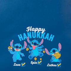 LOUNGEFLY Stitch Hanukkah Menorah Light Up Mini Backpack