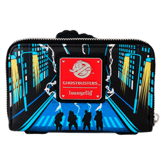 LOUNGEFLY Ghostbusters Ecto-1 Glow Zip Around Wallet