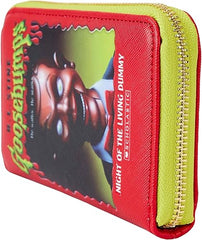 LOUNGEFLY Goosebumps Slappy Book Cover Zip-Around Wallet
