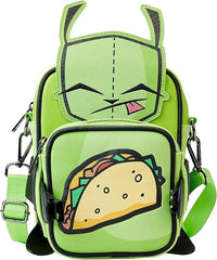 LOUNGEFLY Nickelodeon Invader Zim Gir Crossbuddy Purse