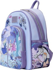 LOUNGEFLY Disney Sleeping Beauty Floral Scene Double Strap Shoulder Bag