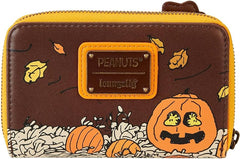 LOUNGEFLY Peanuts Snoopy Scarecrow Cosplay Zip-Around Wallet