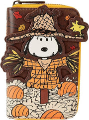 LOUNGEFLY Peanuts Snoopy Scarecrow Cosplay Zip-Around Wallet